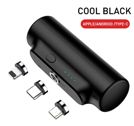 Magnetic Power Bank 3000 MAh Is Suitable For Apple Mobile Power Mini Portable 18650 Charging
