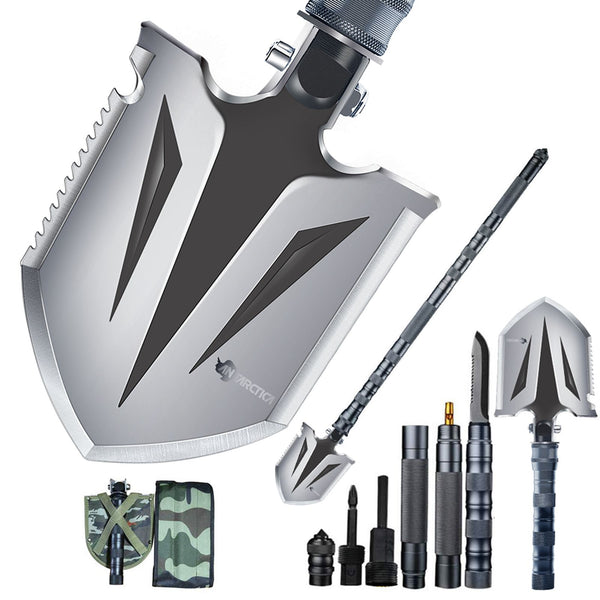 Folding Survival Shovel Camping Multitool Compact Tactical Entrenching Tool