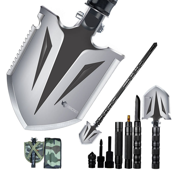 Folding Survival Shovel Camping Multitool Compact Tactical Entrenching Tool