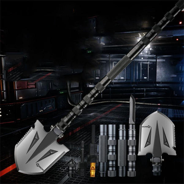 Folding Survival Shovel Camping Multitool Compact Tactical Entrenching Tool