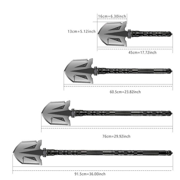 Folding Survival Shovel Camping Multitool Compact Tactical Entrenching Tool